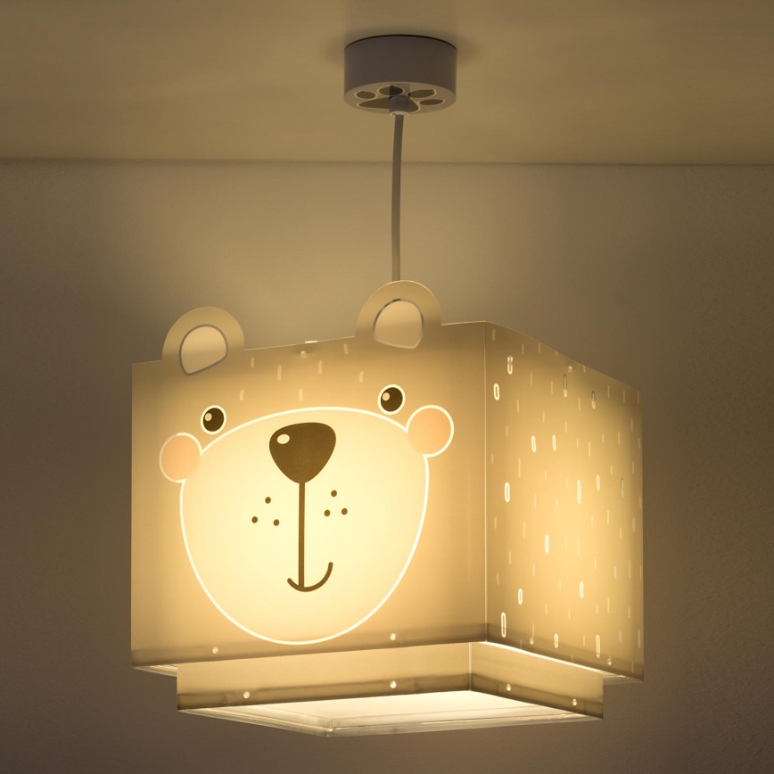 Dalber 64572 - Candelabro de criança LITTLE TEDDY 1xE27/60W/230V