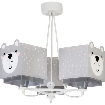 Dalber 64577 - Candelabro de criança LITTLE TEDDY 3xE27/60W/230V