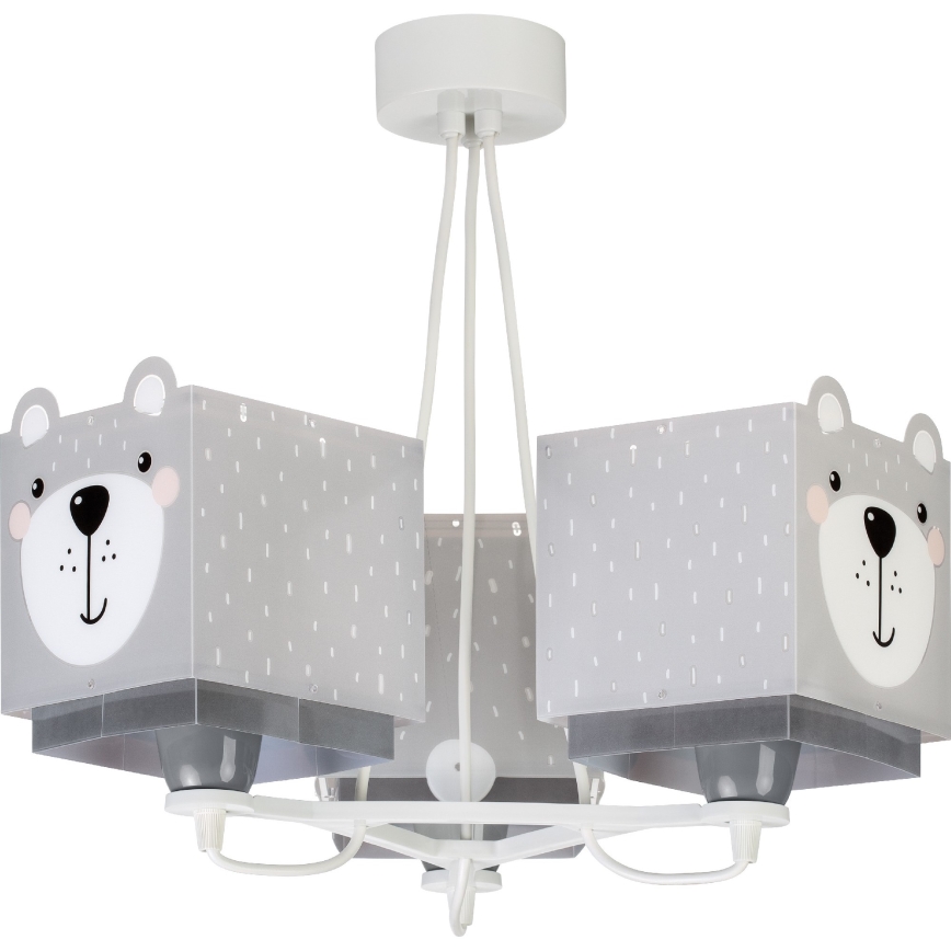 Dalber 64577 - Candelabro de criança LITTLE TEDDY 3xE27/60W/230V