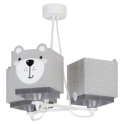 Dalber 64577 - Candelabro de criança LITTLE TEDDY 3xE27/60W/230V