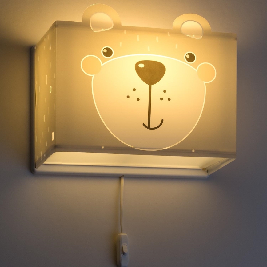 Dalber 64578 - Luz de parede de criança LITTLE TEDDY 1xE27/60W/230V