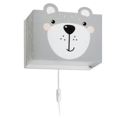 Dalber 64578 - Luz de parede de criança LITTLE TEDDY 1xE27/60W/230V
