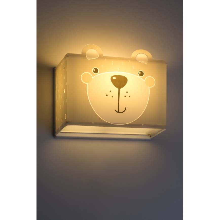 Dalber 64578 - Luz de parede de criança LITTLE TEDDY 1xE27/60W/230V