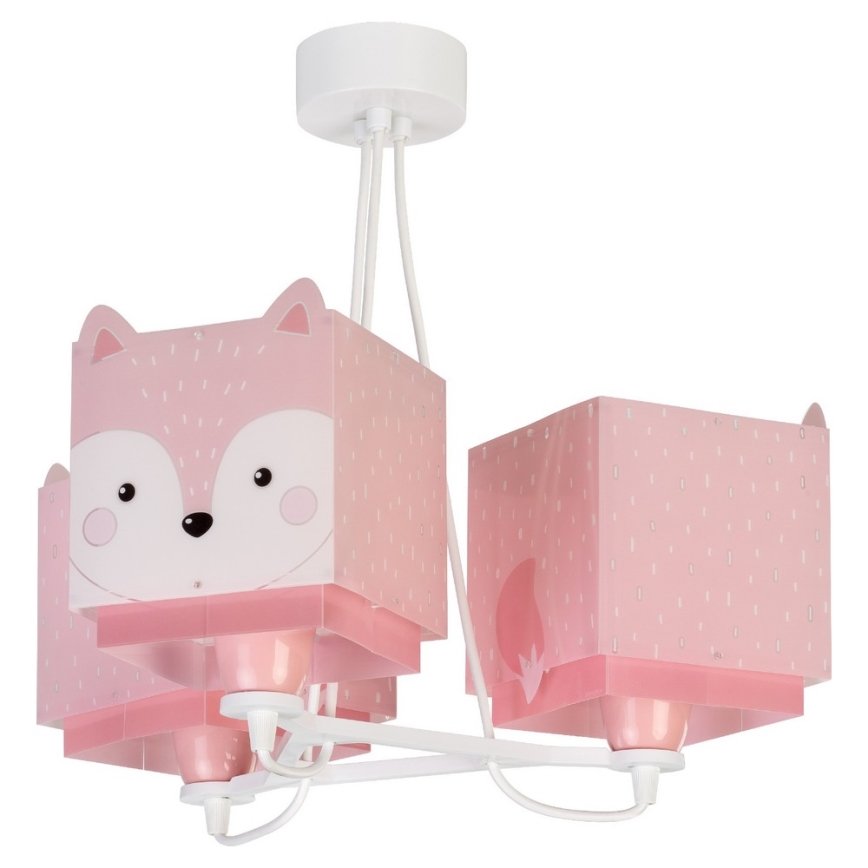 Dalber 64587 - Candelabro de criança LITTLE FOX 3xE27/60W/230V
