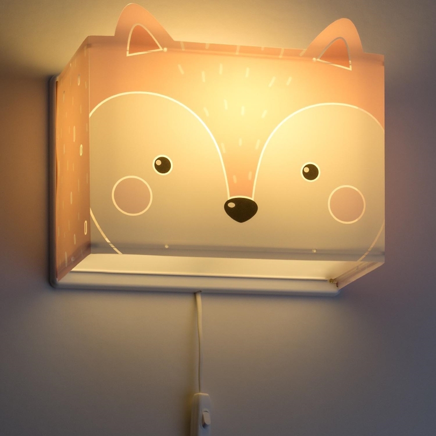 Dalber 64588 - Luz de parede de criança LITTLE FOX 1xE27/60W/230V