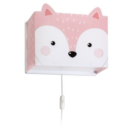 Dalber 64588 - Luz de parede de criança LITTLE FOX 1xE27/60W/230V