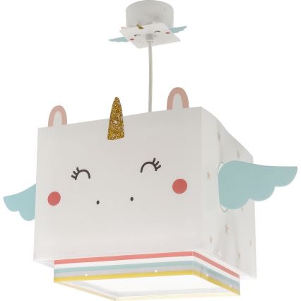 Dalber 64592 - Candelabro de criança LITTLE UNICORN 1xE27/15W/230V