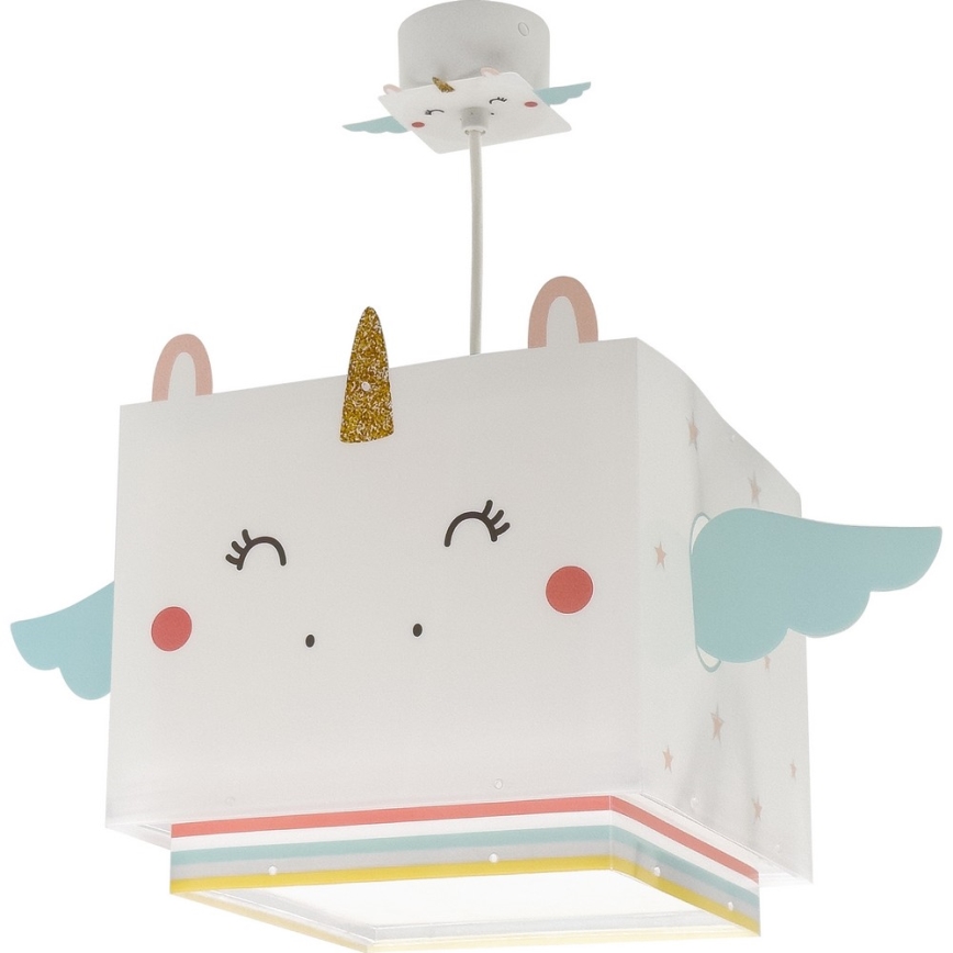Dalber 64592 - Candelabro de criança LITTLE UNICORN 1xE27/15W/230V