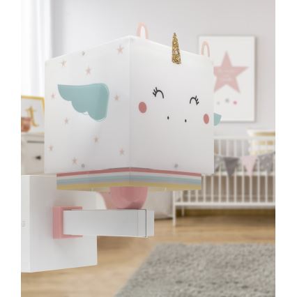 Dalber 64599 - Iluminação de parede de criança LITTLE UNICORN 1xE27/15W/230V