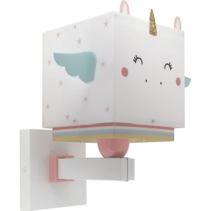 Dalber 64599 - Iluminação de parede de criança LITTLE UNICORN 1xE27/15W/230V
