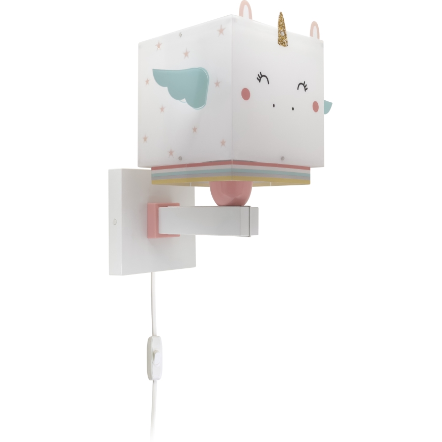 Dalber 64599 - Iluminação de parede de criança LITTLE UNICORN 1xE27/15W/230V