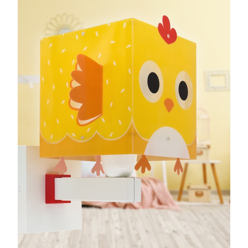 Dalber 64649 - Iluminação de parede de criança LITTLE CHICKEN 1xE27/15W/230V