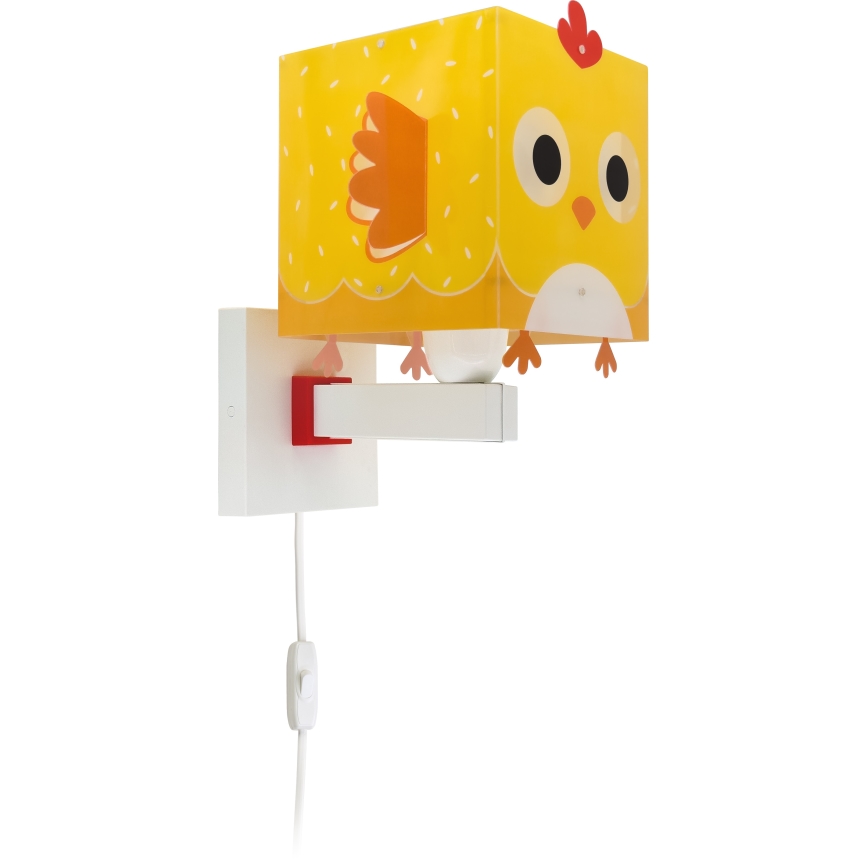 Dalber 64649 - Iluminação de parede de criança LITTLE CHICKEN 1xE27/15W/230V