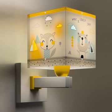 Dalber 73249 - Iluminação de parede de criança HELLO LITTLE 1xE27/60W/230V
