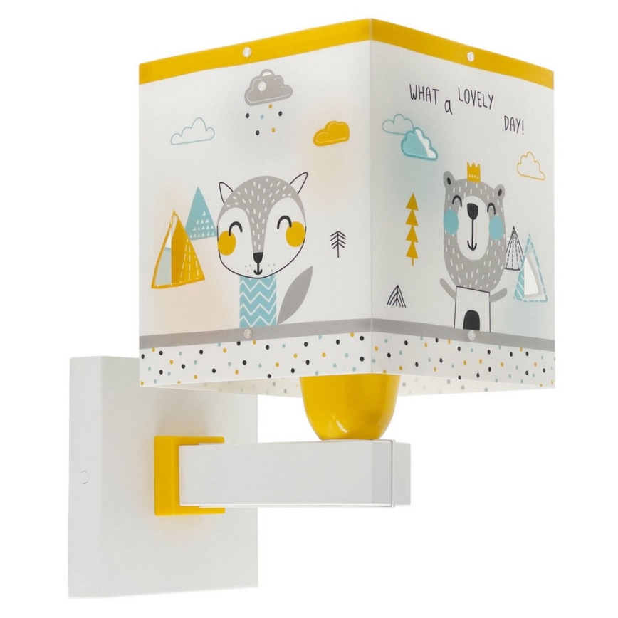 Dalber 73249 - Iluminação de parede de criança HELLO LITTLE 1xE27/60W/230V