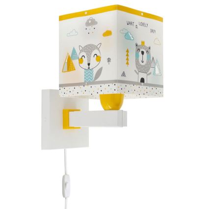 Dalber 73249 - Iluminação de parede de criança HELLO LITTLE 1xE27/60W/230V