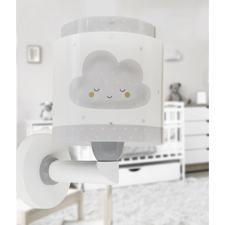 Dalber 76019E - Iluminação de parede de criança BABY DREAMS 1xE27/15W/230V cinzento