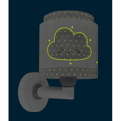 Dalber 76019E - Iluminação de parede de criança BABY DREAMS 1xE27/15W/230V cinzento