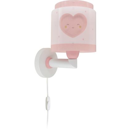 Dalber 76019S - Iluminação de parede de criança BABY DREAMS 1xE27/15W/230V rosa