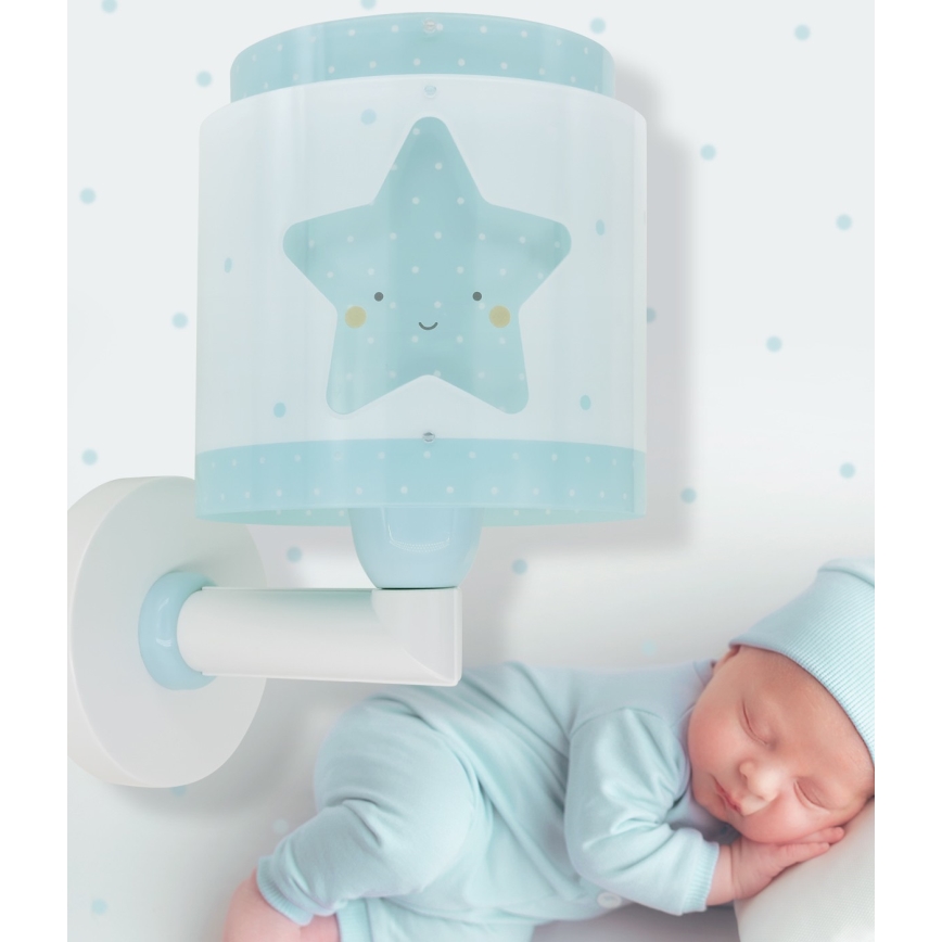 Dalber 76019T - Iluminação de parede de criança BABY DREAMS 1xE27/15W/230V azul