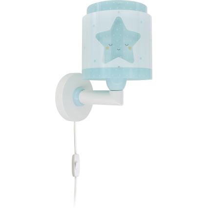 Dalber 76019T - Iluminação de parede de criança BABY DREAMS 1xE27/15W/230V azul