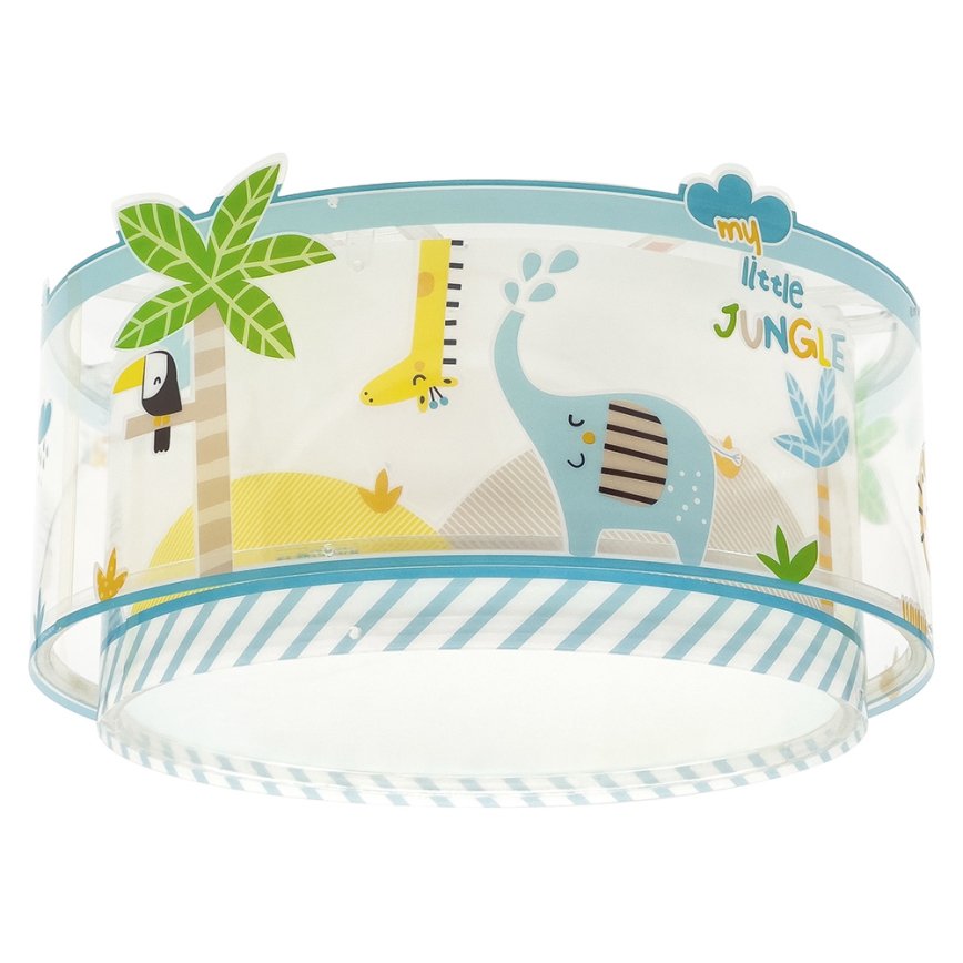 Dalber 76116 - Iluminação de teto de criança JUNGLE 2xE27/15W/230V