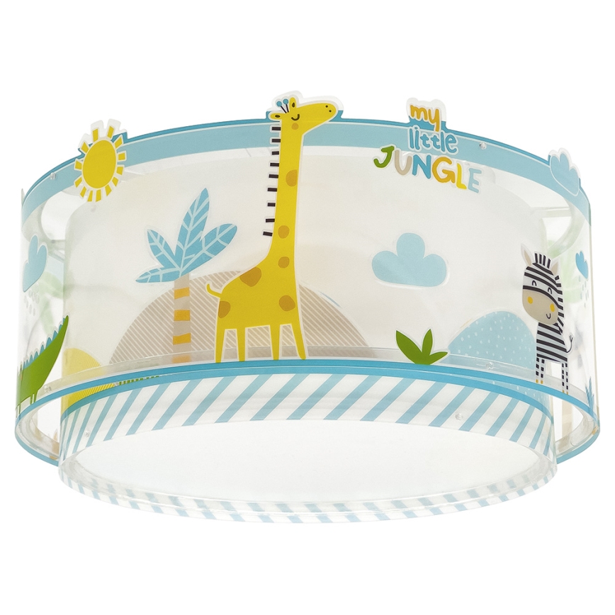 Dalber 76116 - Iluminação de teto de criança JUNGLE 2xE27/15W/230V