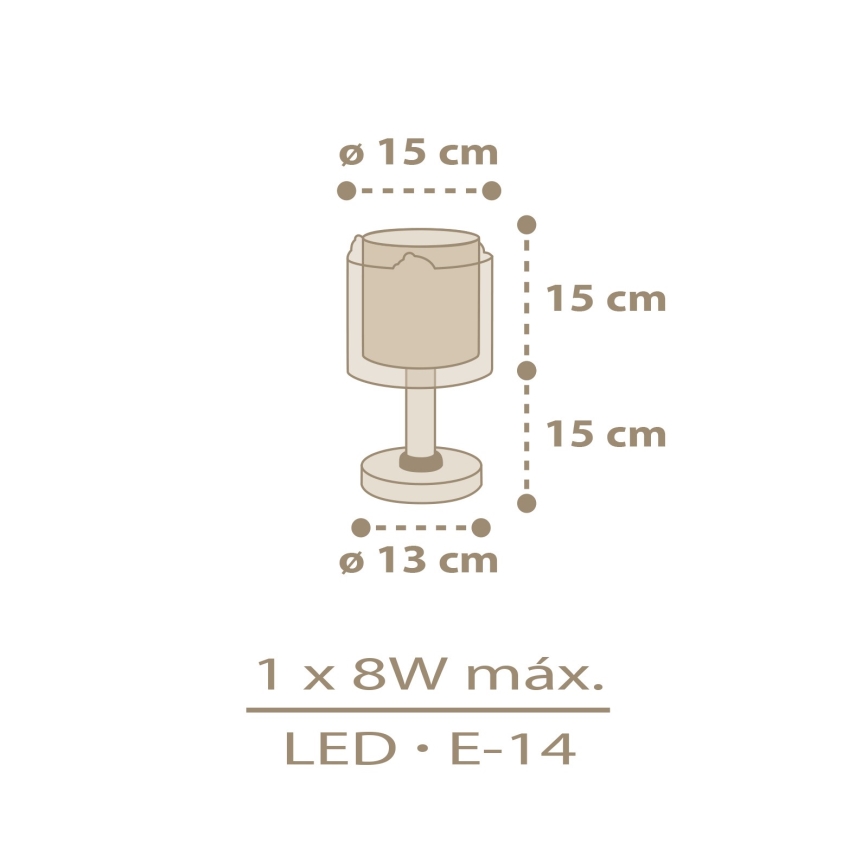 Dalber 76871 - Candeeiro de criança BABY CHICK 1xE14/8W/230V
