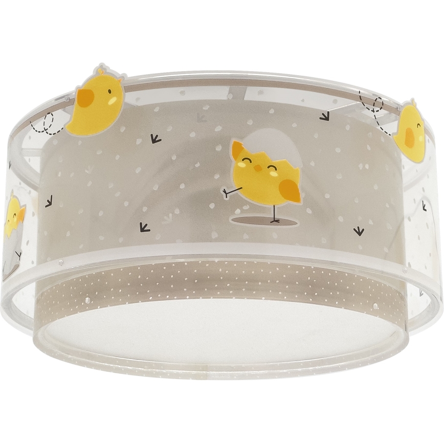 Dalber 76876 - Iluminação de teto de criança BABY CHICK 2xE27/15W/230V