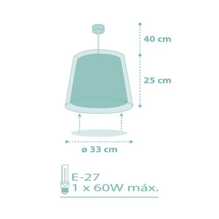 Dalber 81172H - Candelabro de criança DREAM FLOWERS 1xE27/60W/230V