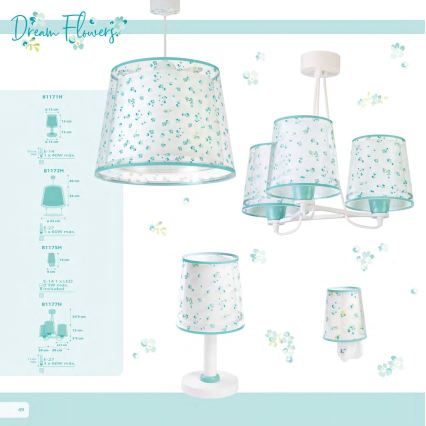 Dalber 81175H - Candeeiro LED pequeno para tomada DREAM FLOWERS 1xE14/0,3W/230V