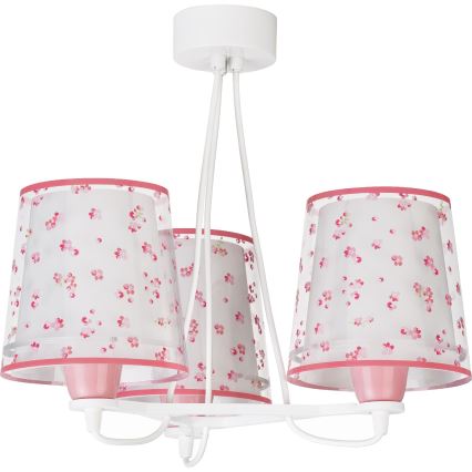 Dalber 81177S - Candelabro de criança DREAM FLOWERS 3xE27/60W/230V