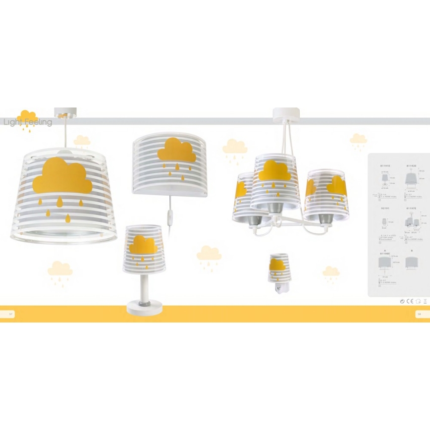 Dalber 81191E - Lâmpada de criança LIGHT FEELING 1xE14/40W/230V