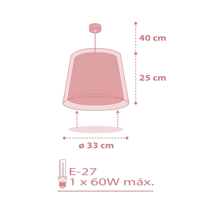 Dalber 81192S - Candelabro de criança LIGHT FEELING 1xE27/60W/230V