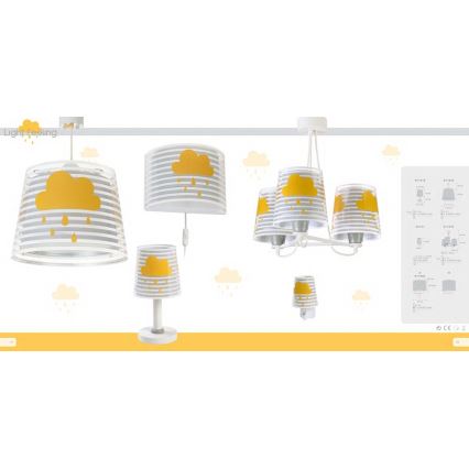 Dalber 81198E - Luz de parede de criança LIGHT FEELING 1xE27/60W/230V