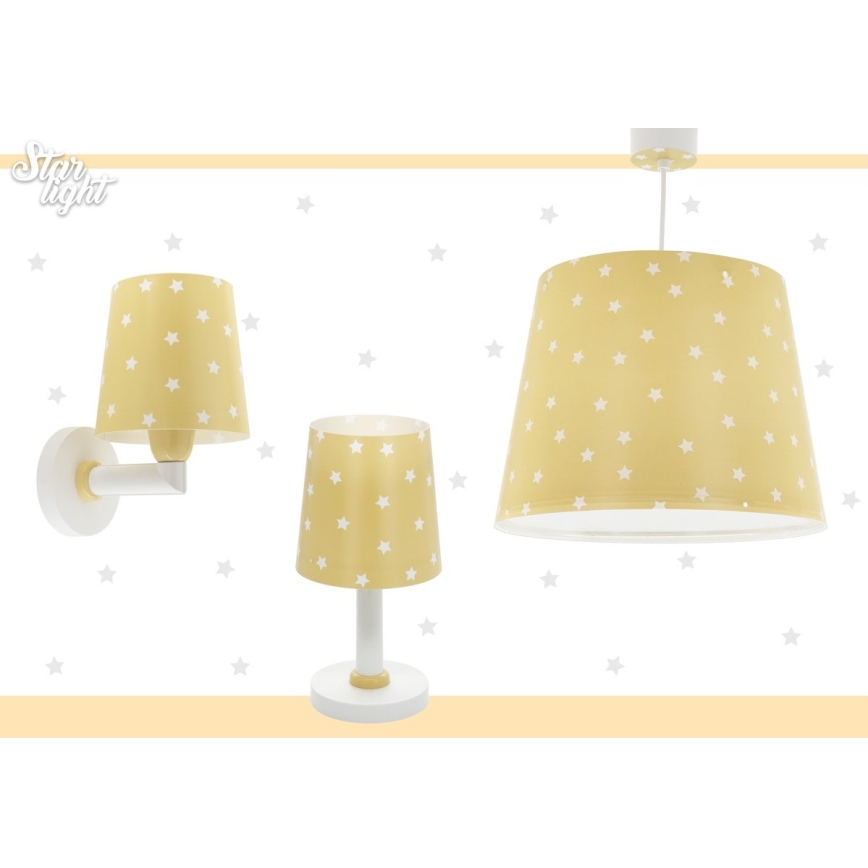 Dalber 82211A - Candeeiro de criança STAR LIGHT 1xE14/40W/230V amarelo