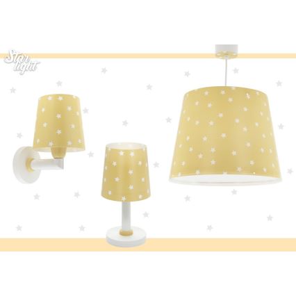 Dalber 82212A - Candelabro de criança STAR LIGHT 1xE27/60W/230V amarelo