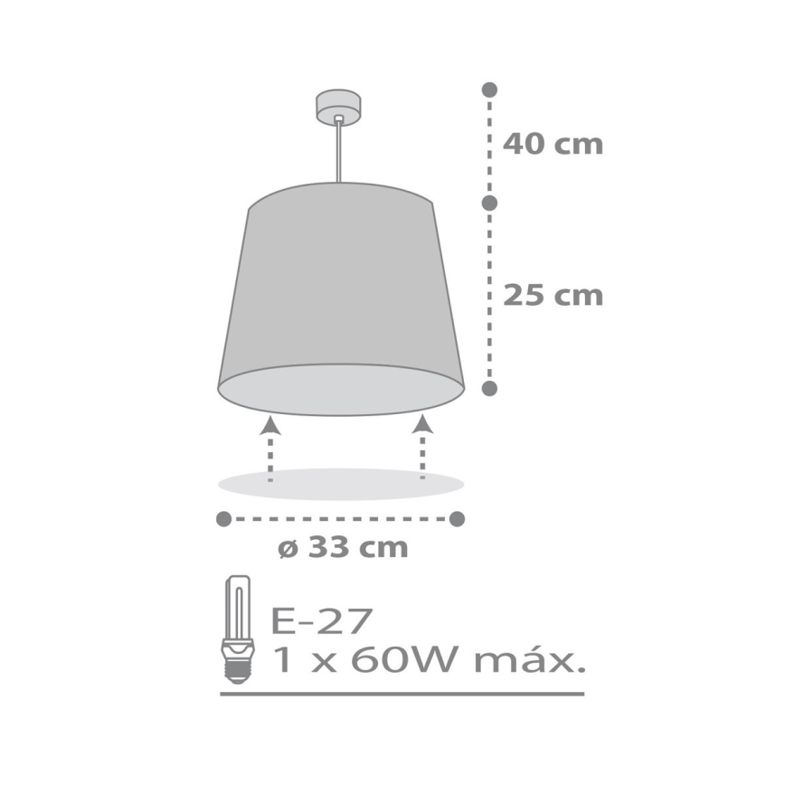 Dalber 82212B - Candelabro de criança STAR LIGHT 1xE27/60W/230V branco