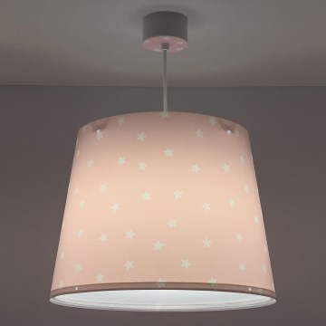 Dalber 82212S - Candelabro de criança STAR LIGHT 1xE27/60W/230V rosa