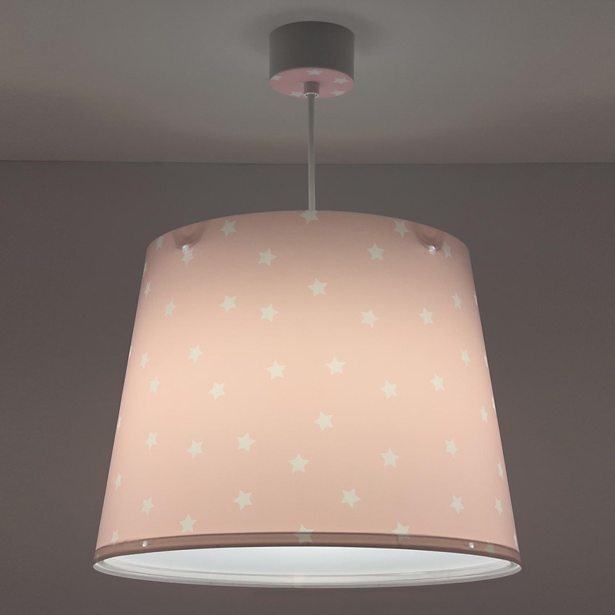 Dalber 82212S - Candelabro de criança STAR LIGHT 1xE27/60W/230V rosa