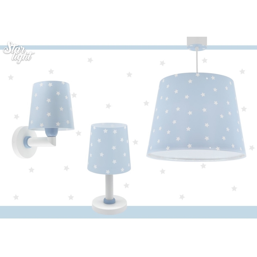 Dalber 82212T - Candelabro de criança STAR LIGHT 1xE27/60W/230V azul