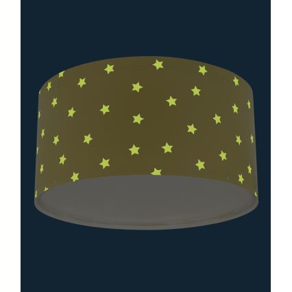 Dalber 82216A - Iluminação de teto de criança STAR LIGHT 2xE27/60W/230V amarelo