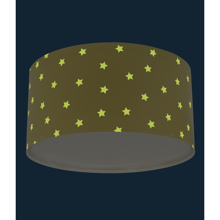 Dalber 82216A - Iluminação de teto de criança STAR LIGHT 2xE27/60W/230V amarelo