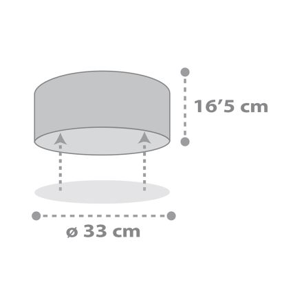 Dalber 82216B - Iluminação de teto de criança STAR LIGHT 2xE27/60W/230V branco