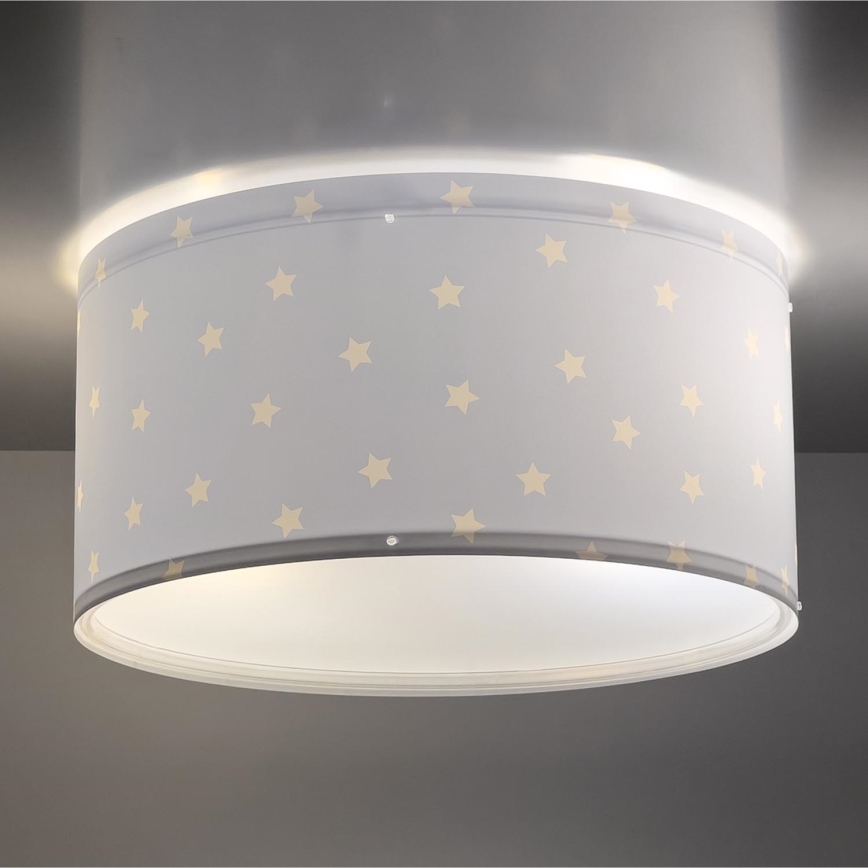 Dalber 82216T - Iluminação de teto de criança STAR LIGHT 2xE27/60W/230V azul