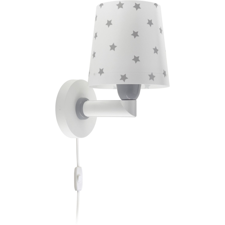 Dalber 82219B - Iluminação de parede de criança STAR LIGHT 1xE27/60W/230V branca