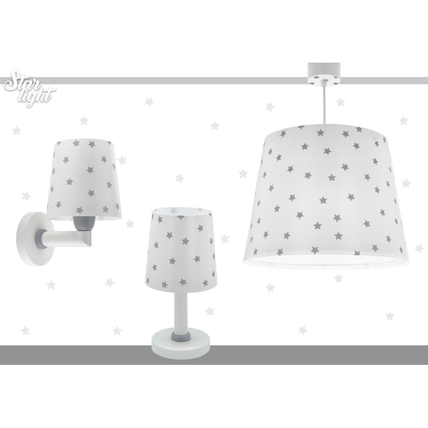 Dalber 82219B - Iluminação de parede de criança STAR LIGHT 1xE27/60W/230V branca