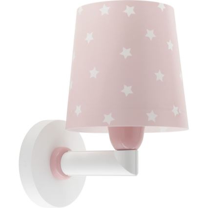 Dalber 82219S - Iluminação de parede de criança STAR LIGHT 1xE27/60W/230V rosa