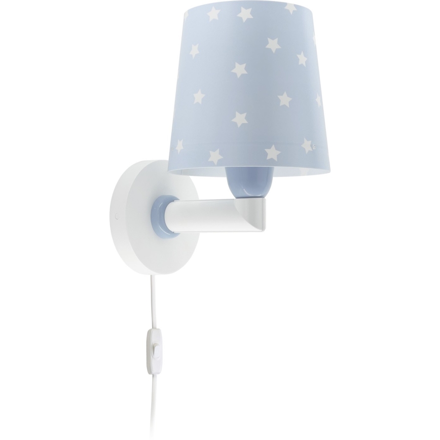 Dalber 82219T - Iluminação de parede de criança STAR LIGHT 1xE27/60W/230V azul