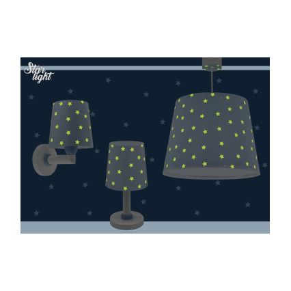 Dalber 82219T - Iluminação de parede de criança STAR LIGHT 1xE27/60W/230V azul